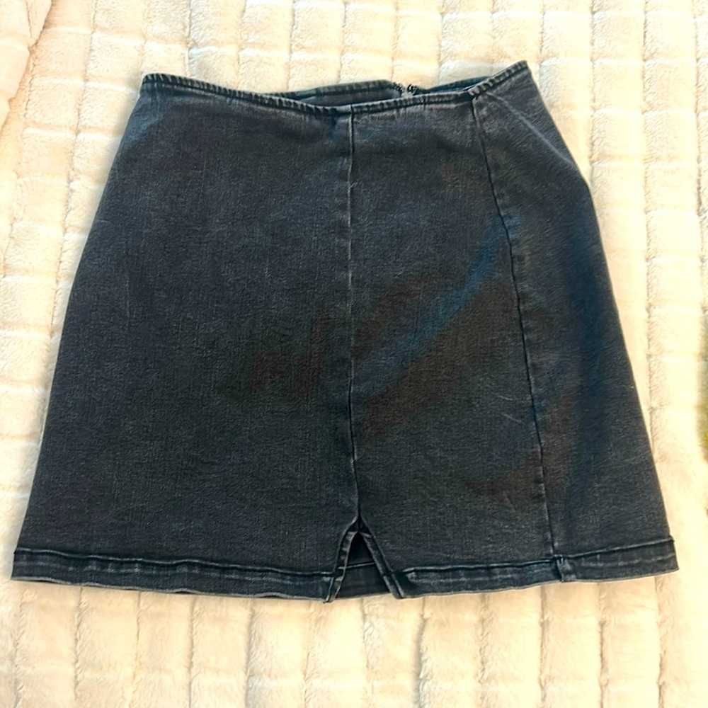 Wild Fable Black Denim Mini Skirt